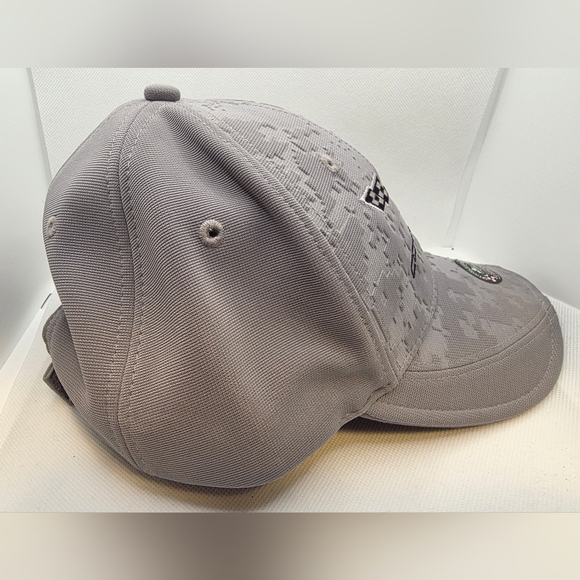 Corvette Gray Logo Embroidered Baseball Cap - Picture 2 of 5